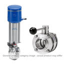 LKB-2 DIN WELD/WELD-DN40-EPDM - 304L BUTTERFLY VALVE KIT WITH 2 POSITIONS HANDLE