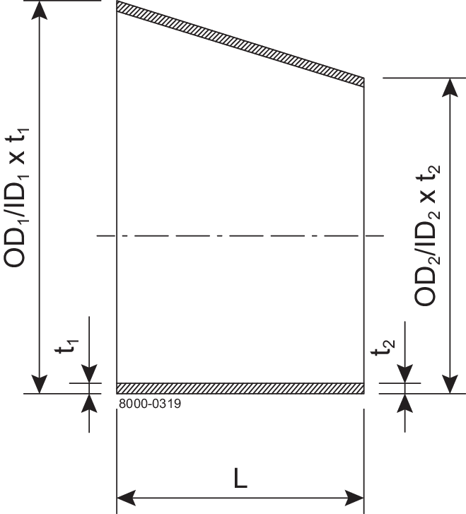 RED ECC 101.6x25.4 R/P 316L