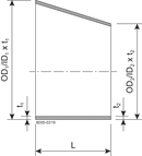 RED ECC 101.6x38.1 R/P 316L