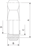 NUT (HEXAGON) IDF 76.1-304
