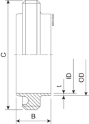 MALE PART RJT 38-304L