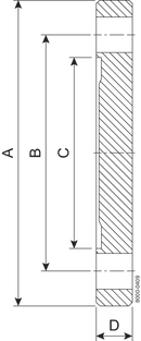 BLIND BBF DN100 H3 1.4404