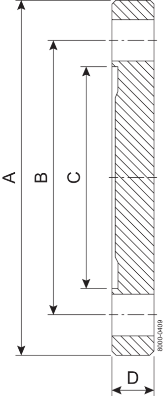 BLIND BBF DN100 H3 1.4404