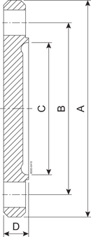 BLIND BNF DN80 H3 1.4404