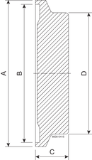 BLIND BBKS DN80 H3 1.4404