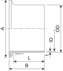 FERRULE KL DN50 H3 1.4404