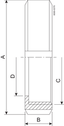 NUT F DN10 HSF0 1.4404