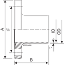 FLANGE BF DN32 H3 1.4404