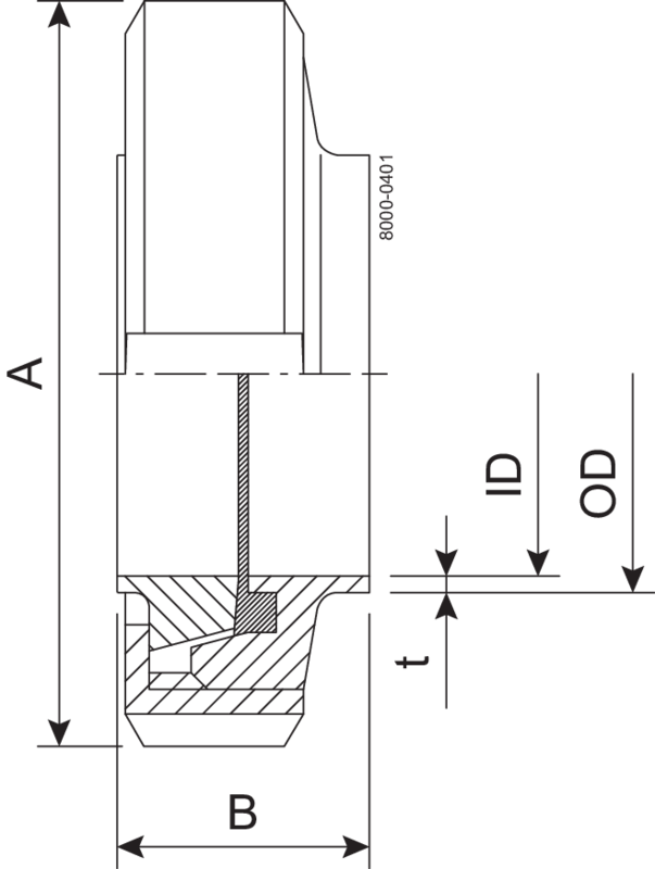UNION S DN100 HSF0 1.4307 EPDM