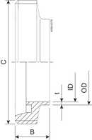 MALE SKC DN100 HSF0 1.4404