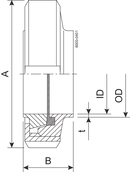 UNION SK DN65 HSF0 1.4404 NBR
