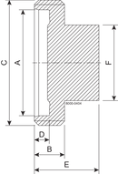 BLIND BGS DN80 H3 1.4404