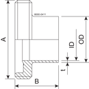 MALE GS DN10 H3 1.4404