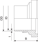 LINER BS DN20 H3 1.4404
