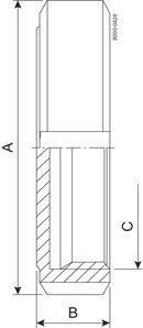 END CAP DN80 HSF0 1.4307
