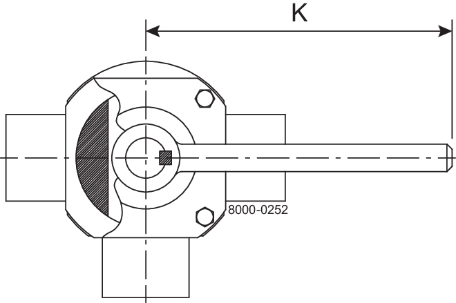HANDLE CPL. 3-4 PORTS 101.6