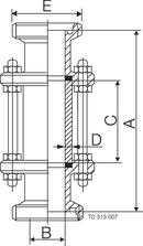 IN-LINE SIGHTGLASS DIN NW50