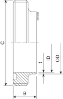 MALE PART DS-76.1-316L