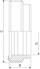 MALE PART SMS 38-304