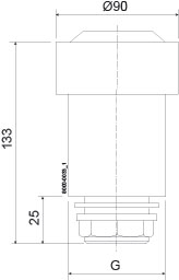 RELIEFVALVE TWO WAY POLYETHYLE
