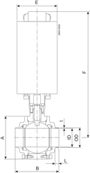 BALL VALVE SBV-ISO38-C/C-NC