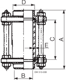 SIGHT GLASS WELDING NW65 304