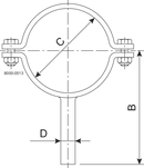PIPE SUPPORT DN65-SB-304