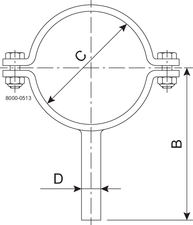 PIPE SUPPORT DN10-SB-304