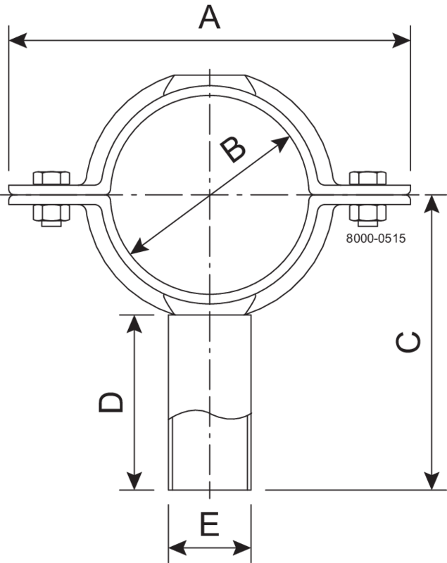 PIPE SUPPORT DN100X102-304